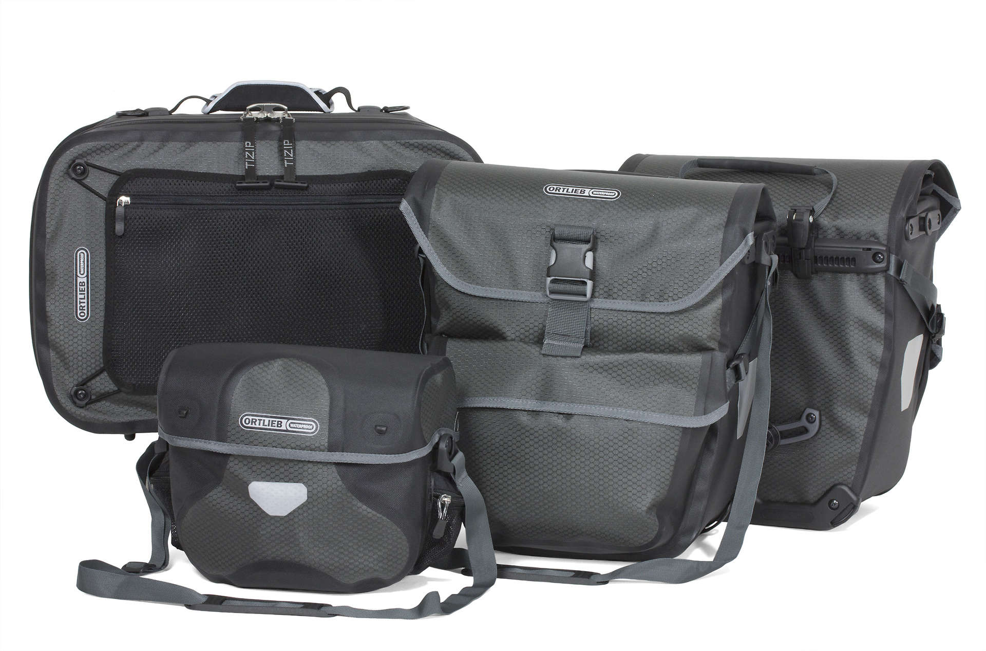 ORTLIEB Travel-Set (Racktime Adapter) Grijs koop je bij Futurumshop.nl