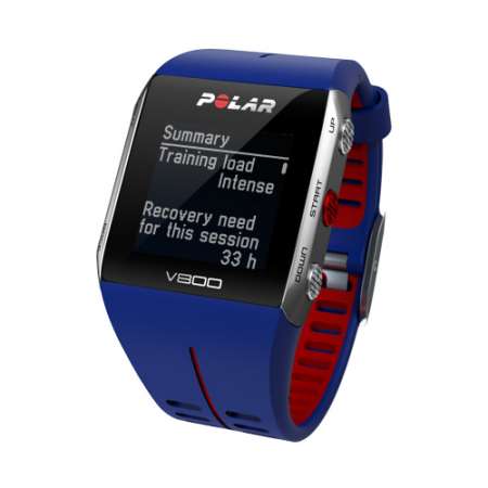 Polar V800 GPS Sporthorloge HRM Blauw/Rood