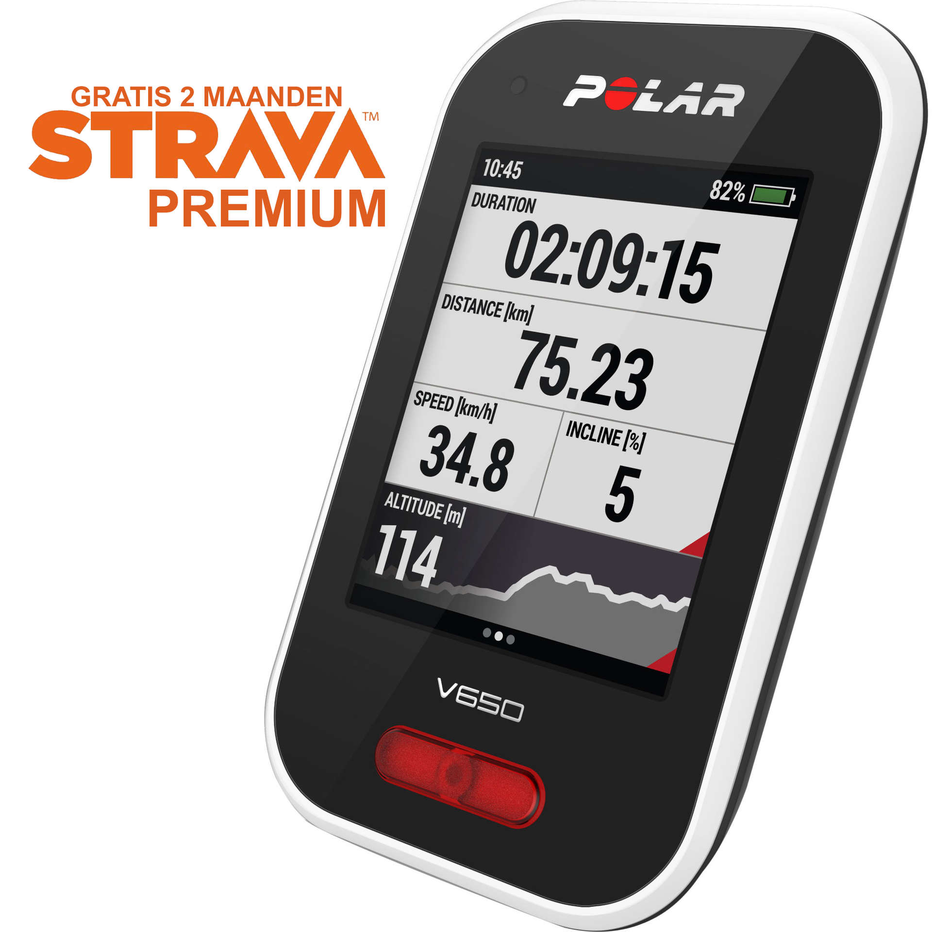 emmer Uluru Accor Polar V650 HRM Fietscomputer + Strava koop je bij Futurumshop.nl