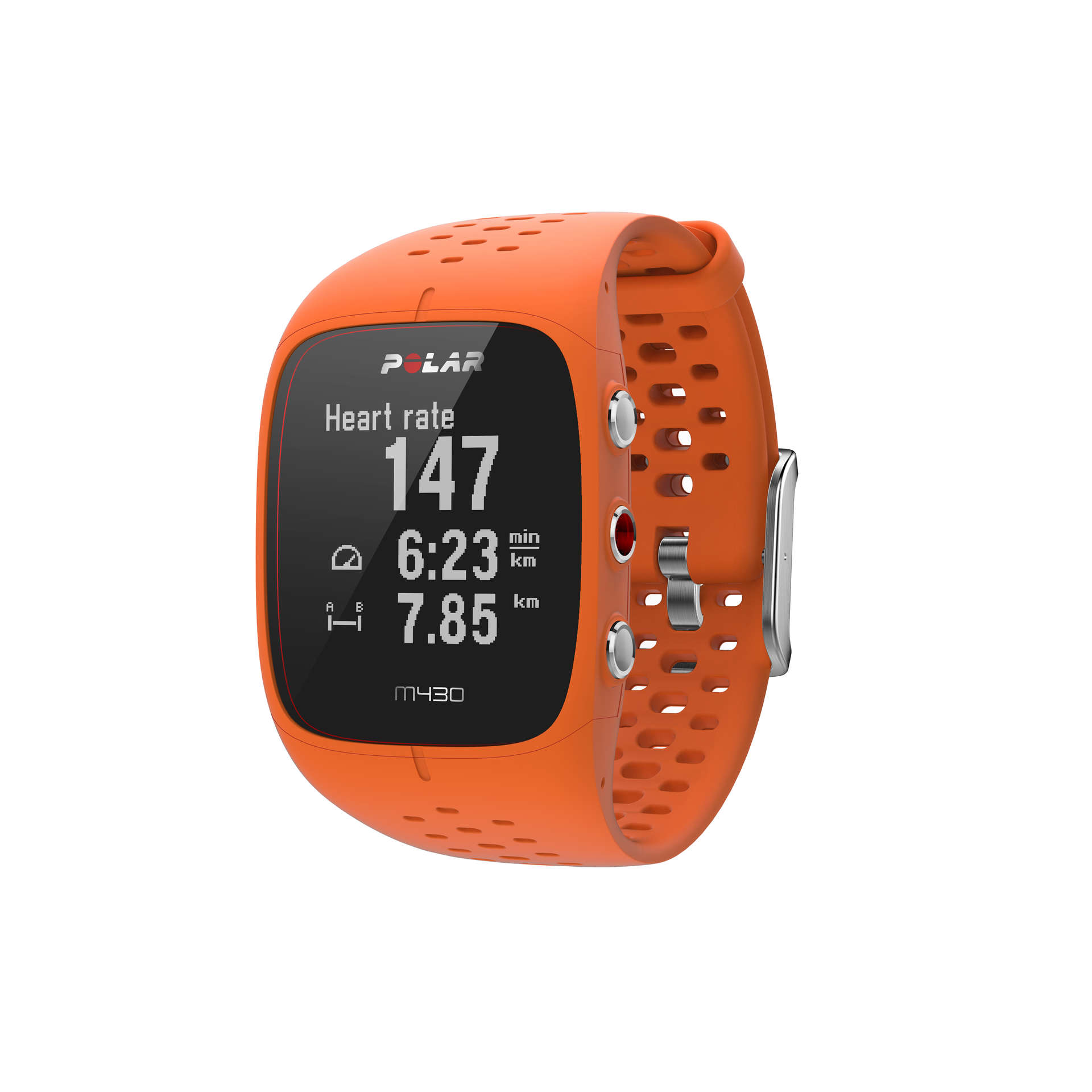 Polar M430 OHR GPS Sporthorloge Oranje