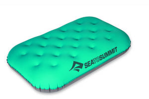 Sea To Summit Aeros Ultralight Opblaasbaar Kussen Groen Deluxe