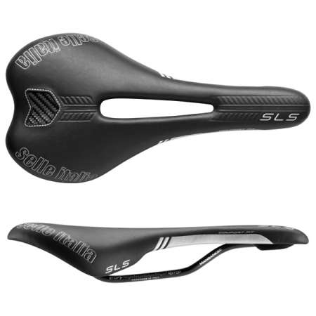 Selle Italia SLS Kit Carbonio Flow S2 Zadel Zwart