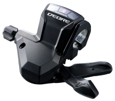 Leva Cambio Destra Shimano Deore SL-M590 A 9 Velocità – Comando Rapida Fire Plus Per MTB, Colore Nero, Inclusi Cavi E Guaine, Meccanico