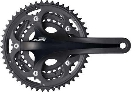 voorbeeld baden Protestant Shimano 105 FC-5703 Crankset Triple Zwart koop je bij Futurumshop.nl