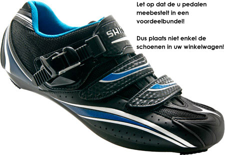 Shimano SH R087 Wielrenschoenen Zwart Blauw Limited Edition