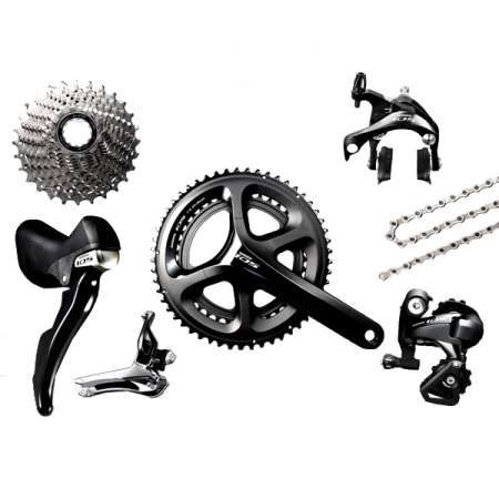 Shimano 105 5800 Groepset Dubbel 11-speed Zwart Inclusief Crank