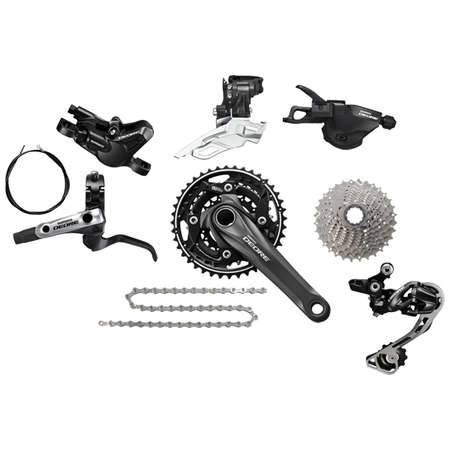 Shimano Deore m610 MTB Triple Groepset Zwart koop je bij Futurumshop.nl