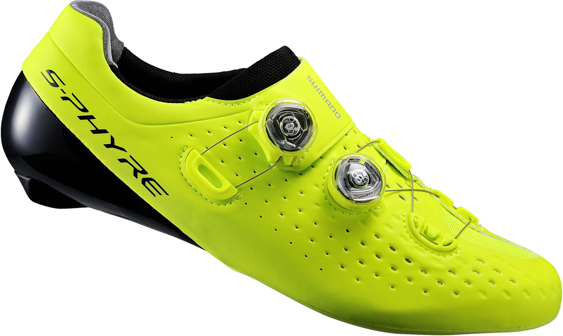 Shimano SH-RC9 S-Phyre Wielrenschoenen Geel Heren koop je bij Futurumshop.nl