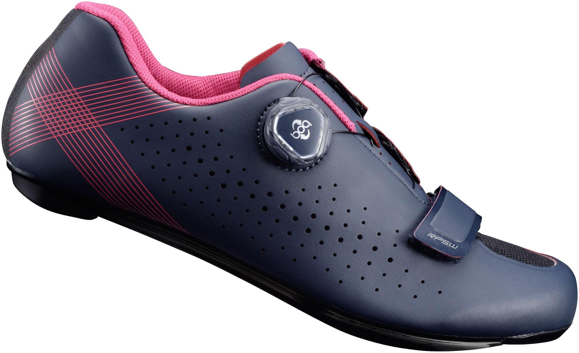 Shimano RP501 Wielrenschoenen Donkerblauw/Roze Dames