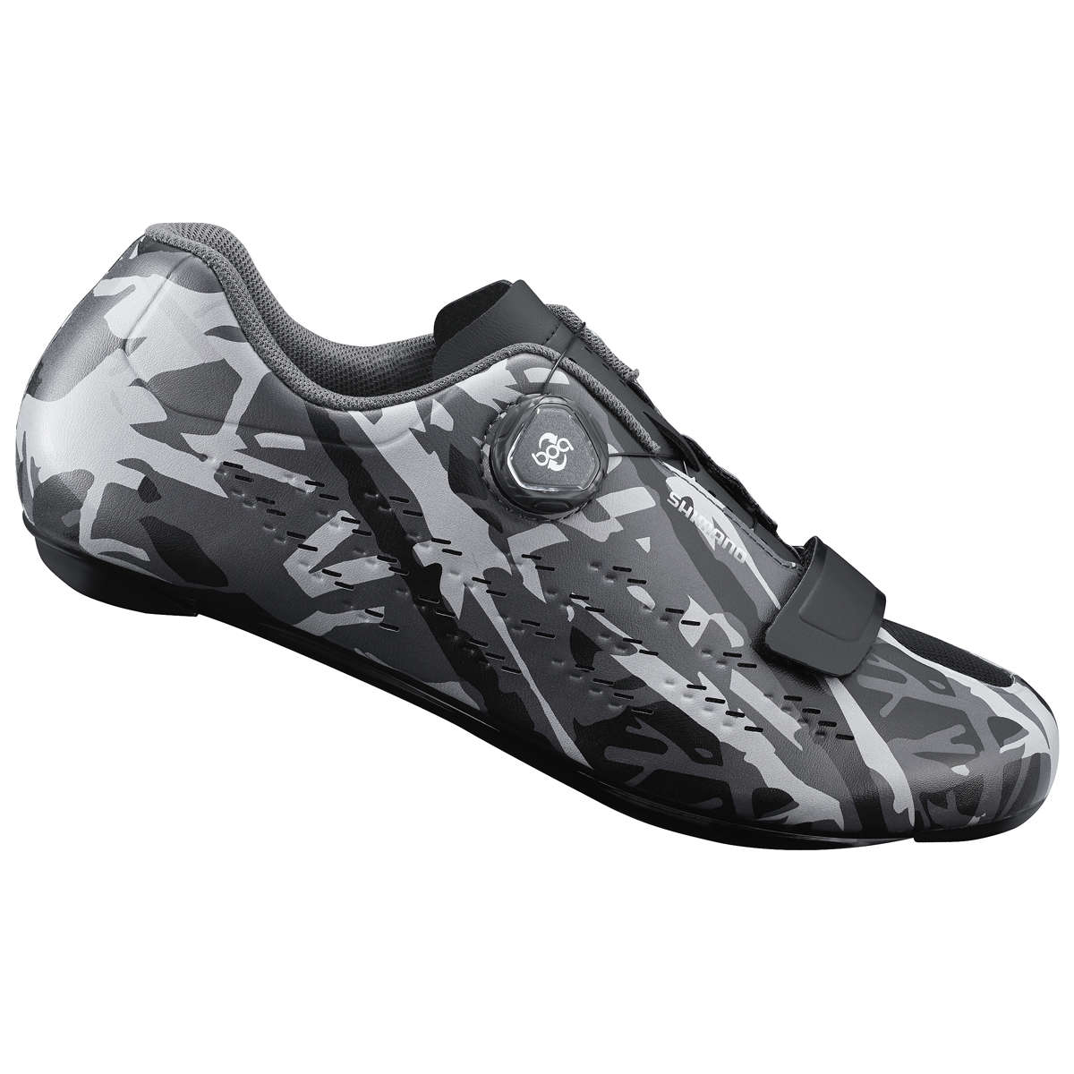 Shimano RP501 Wielrenschoenen Grijs Camo Heren