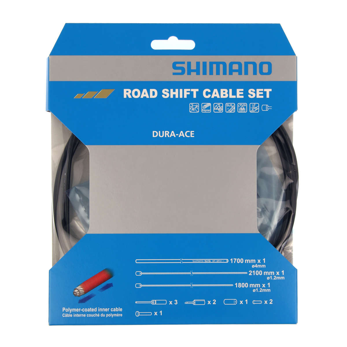 Shimano OT-SP41 Polymeer Race Derailleurkabelset Zwart