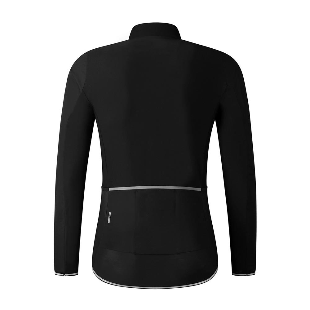 Shimano Evolve Wind Insulated Fietsshirt Lange Mouwen Zwart Heren