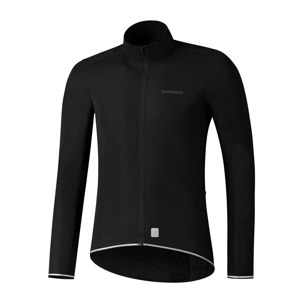 Shimano Evolve Wind Insulated Fietsshirt Lange Mouwen Zwart Heren