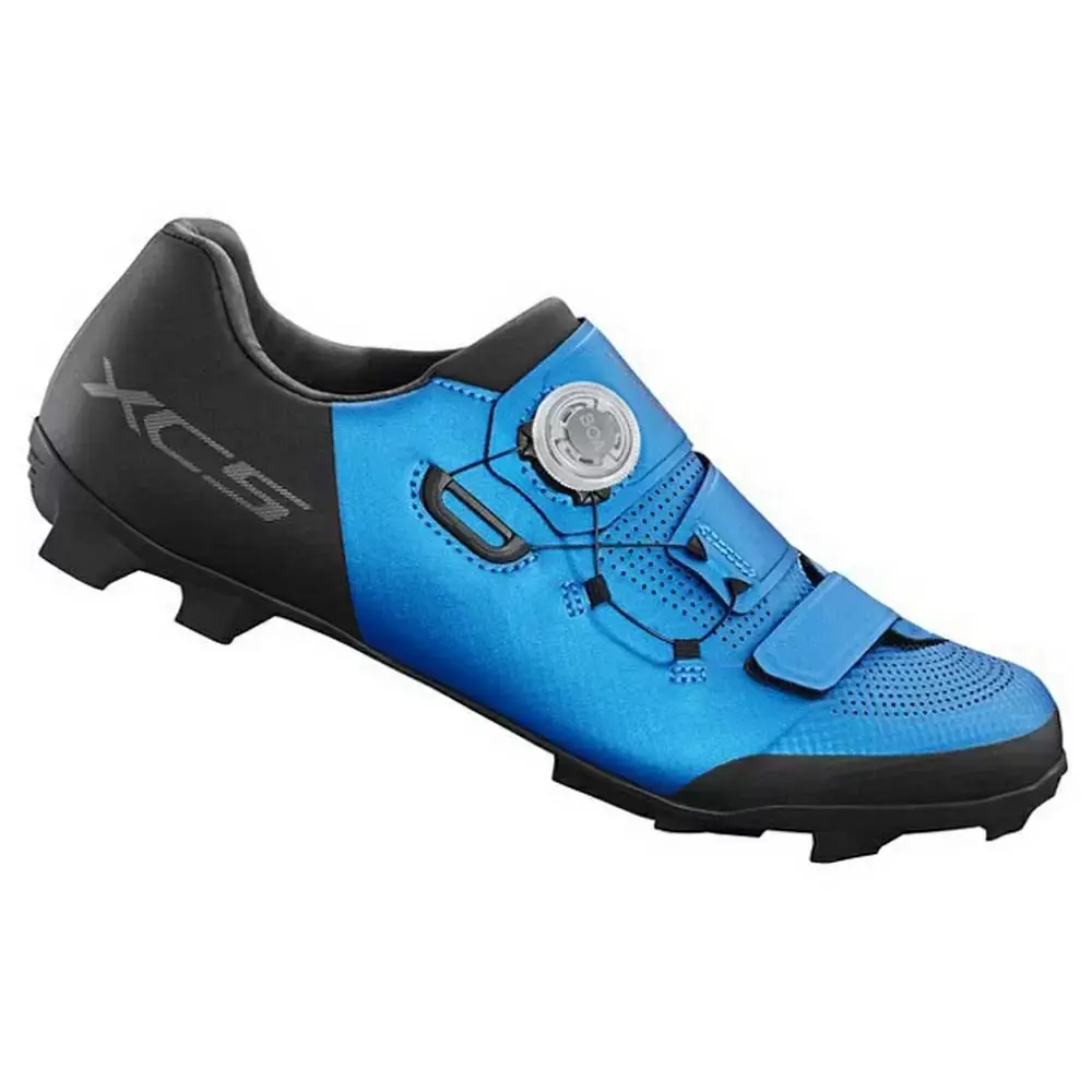 Shimano XC502 Wide Mountainbikeschoenen Blauw Heren