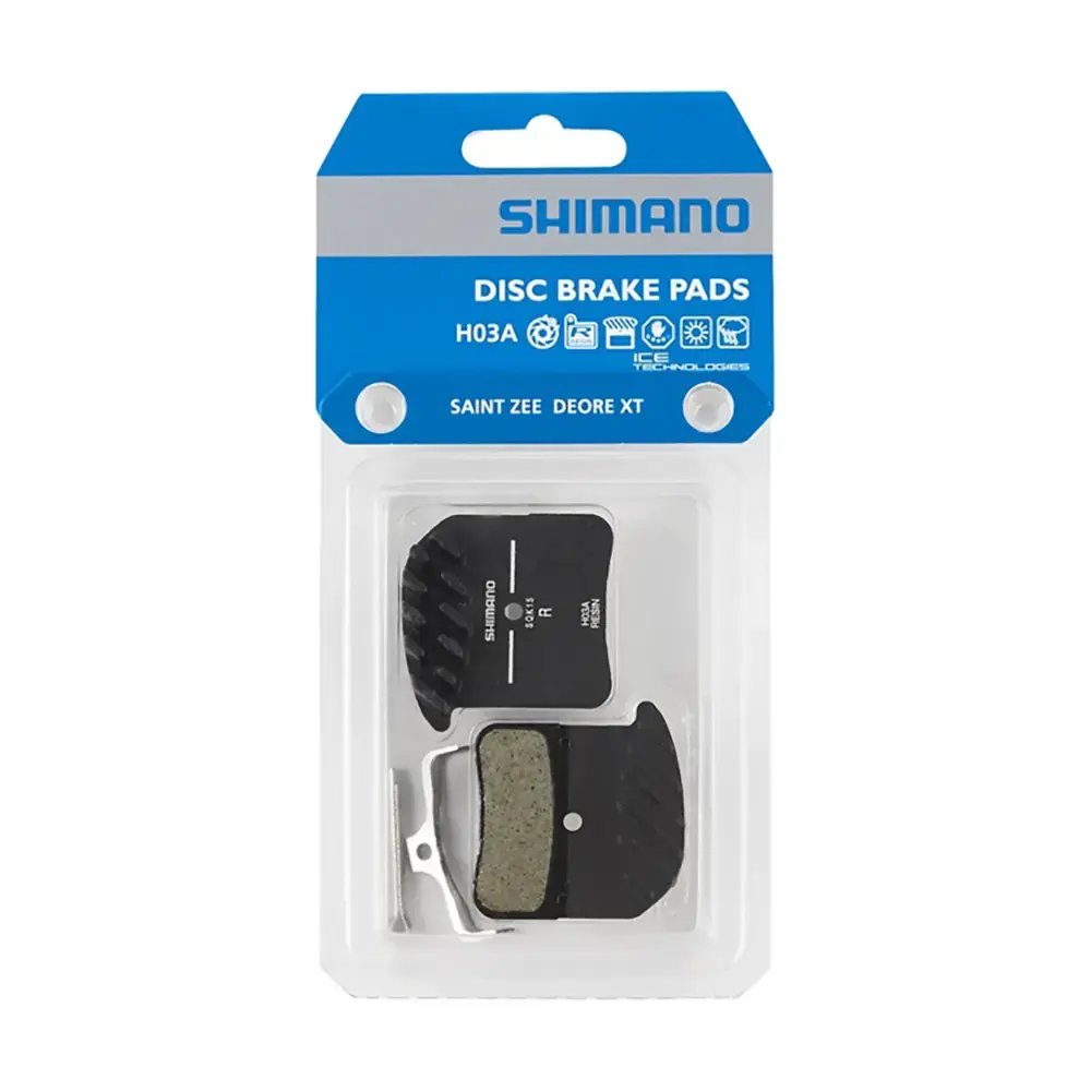 Shimano XT H03A Resin 4 Piston Schijfremblokken met Split Pin