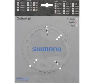 Shimano Claris FC-2350 Dubbel Kettingblad Zwart 8 Speed