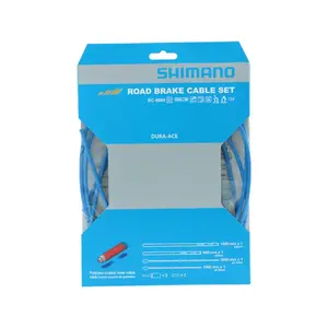 Shimano Dura Ace BC-9000 Polymeer Rem Kabelset Blauw
