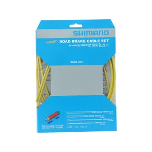 Shimano Dura Ace BC-9000 Polymeer Rem Kabelset Geel