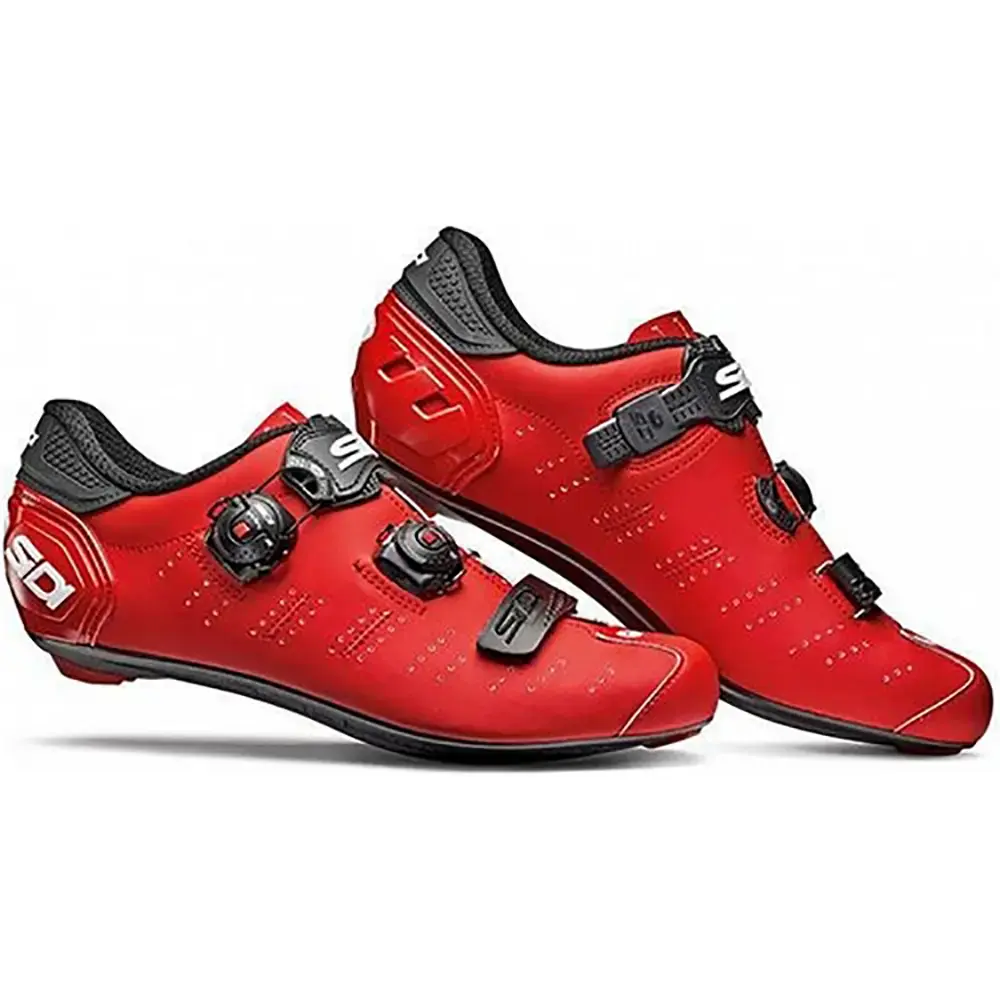 Sidi Ergo 5 Carbon Composite Wielrenschoenen Mat Rood/Zwart