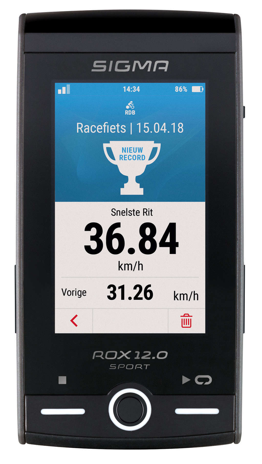 Sigma Sport ROX GPS 12.0 Sport Grijs