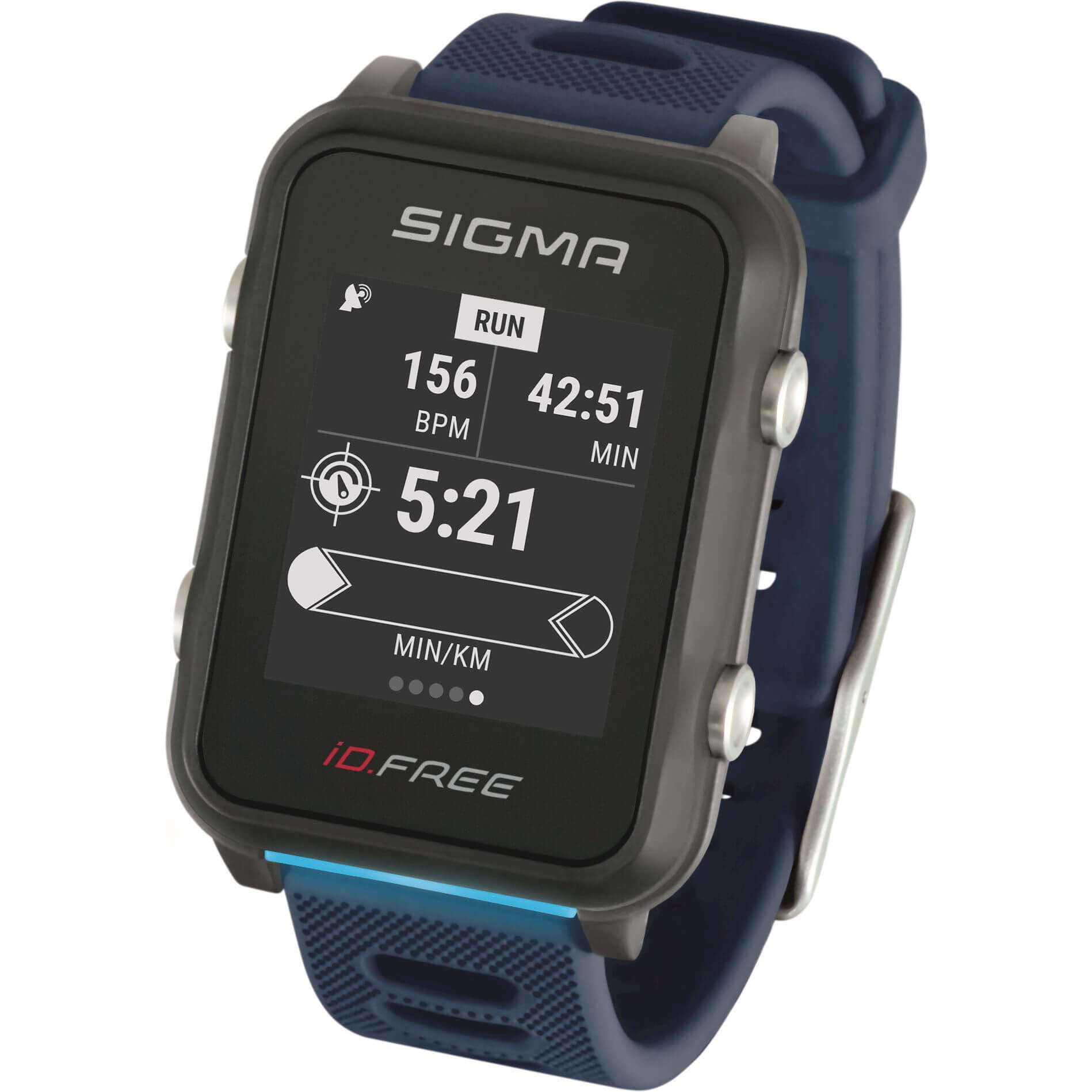 Sigma Sport iD.FREE GPS Sporthorloge Blauw