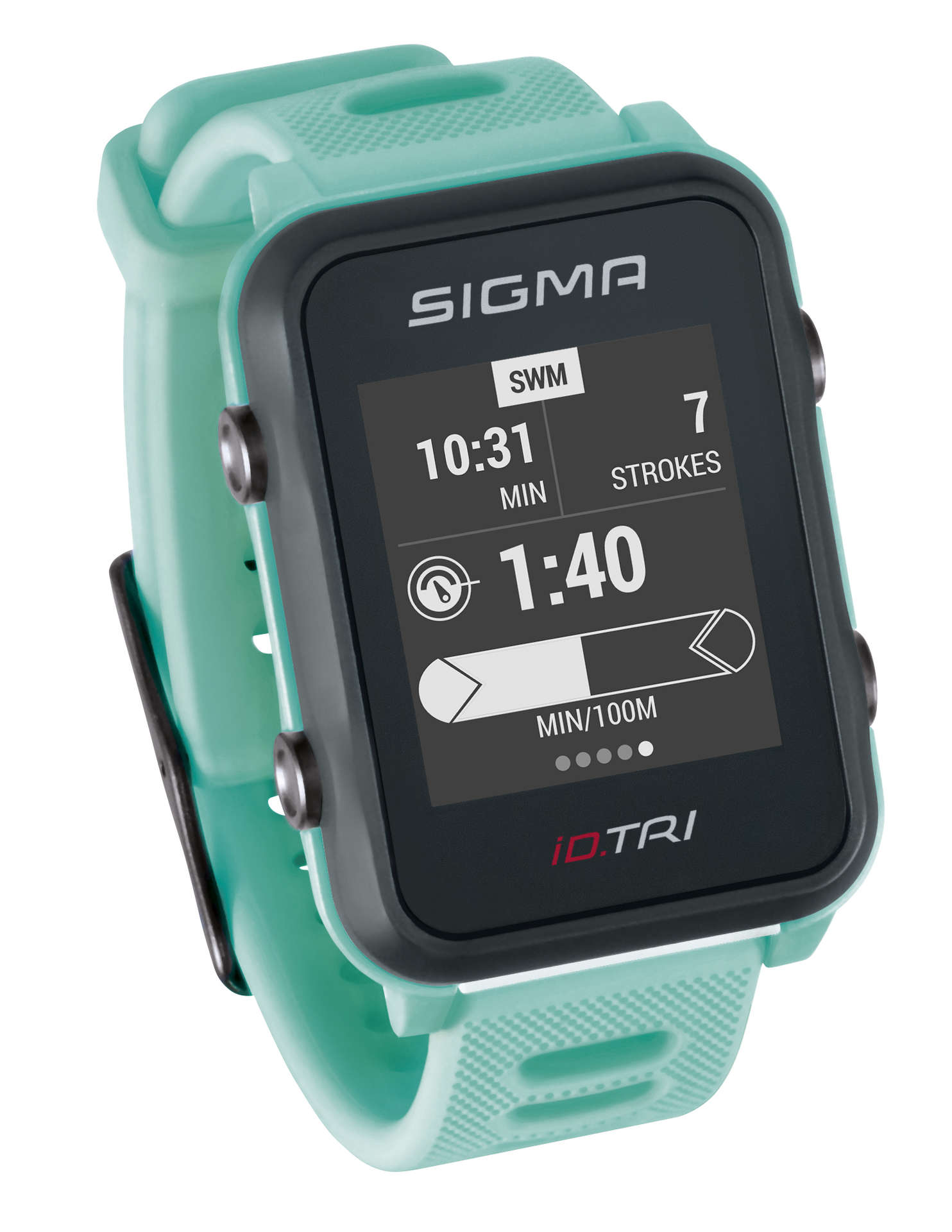 Sigma Sport iD.TRI Set GPS Sporthorloge Mintgroen