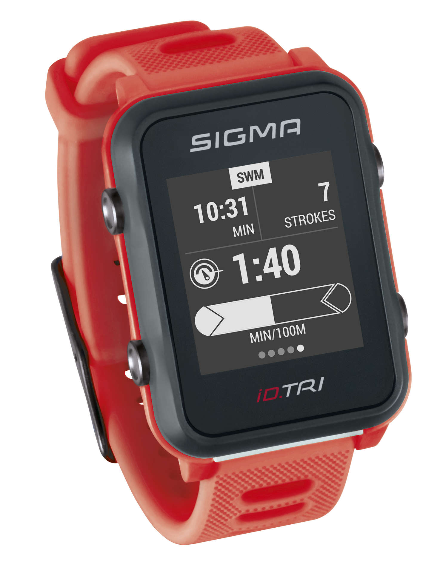 Sigma Sport iD.TRI Set GPS Sporthorloge Rood