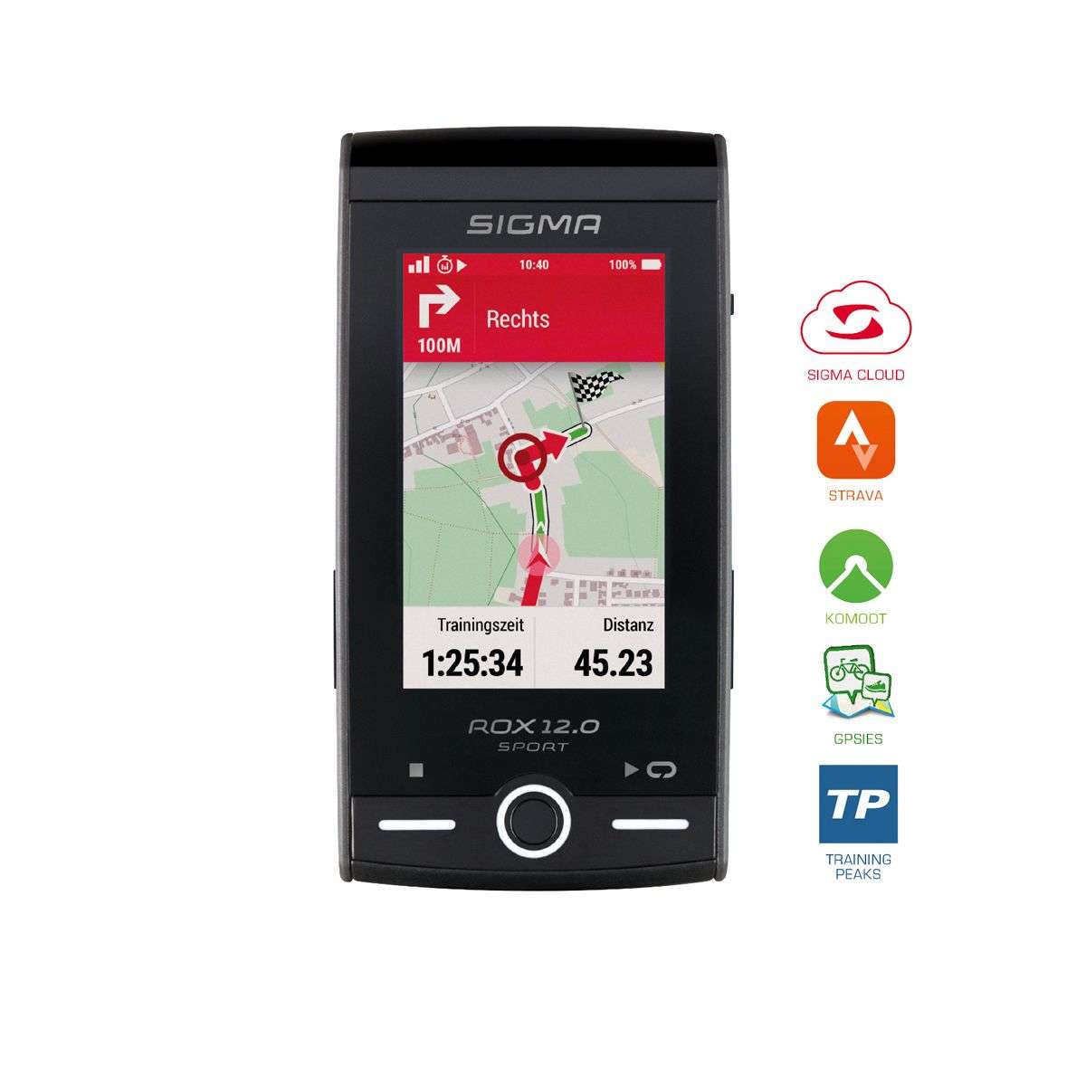 Sigma Sport ROX GPS Fietscomputer 12.0 Sport Grijs 4GB