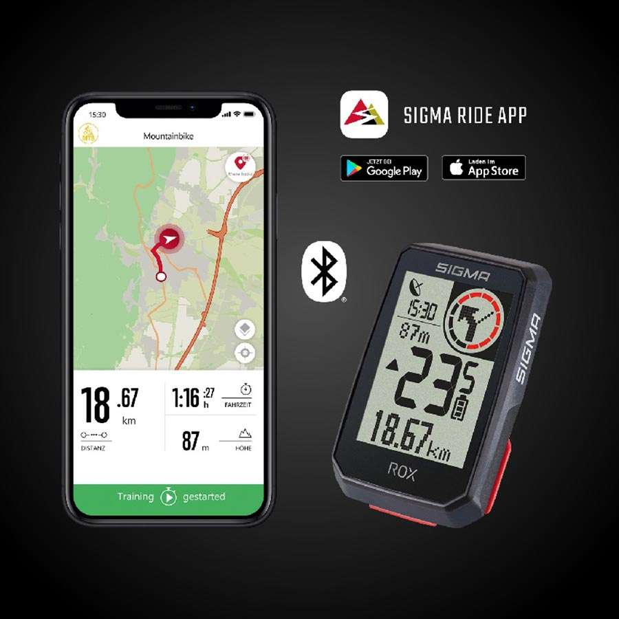 Sigma Sport ROX 2.0 GPS Fietscomputer Zwart