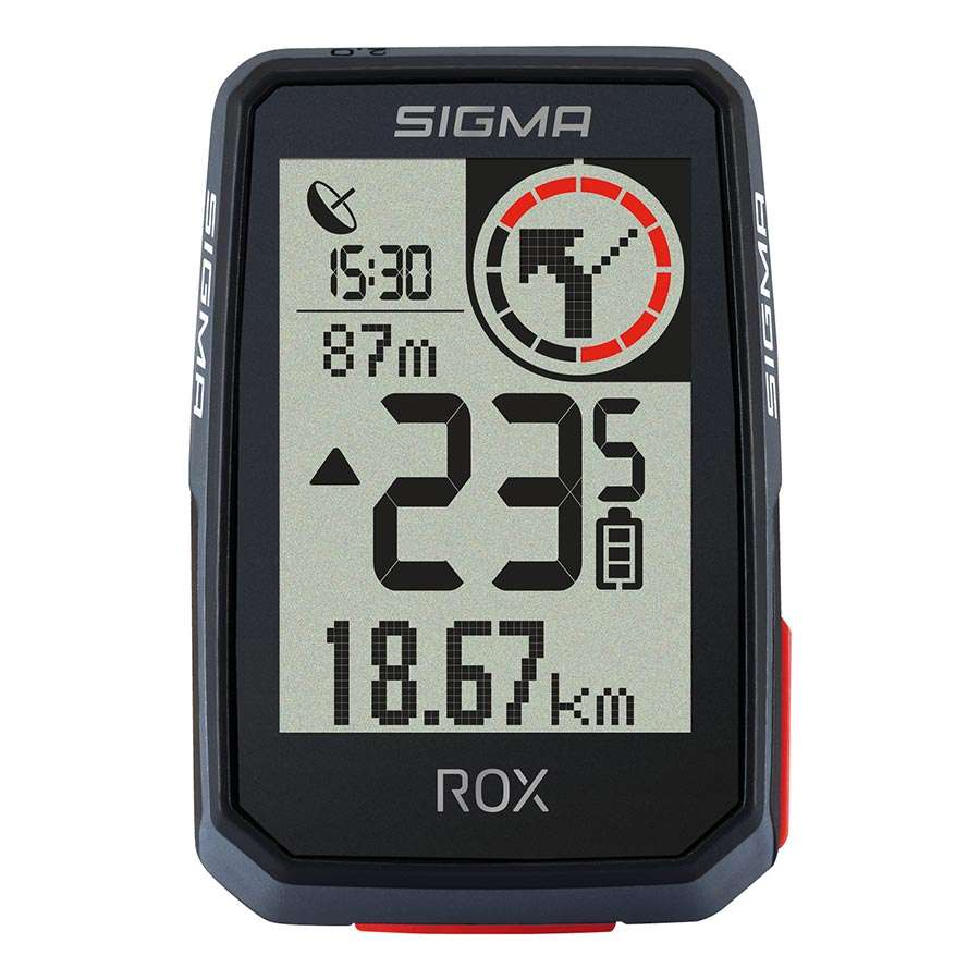 Sigma Sport ROX 2.0 Top Mount GPS Fietscomputer Zwart