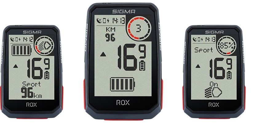 Sigma Sport ROX 4.0 Top Mount GPS Fietscomputer Met Hartslagband Wit