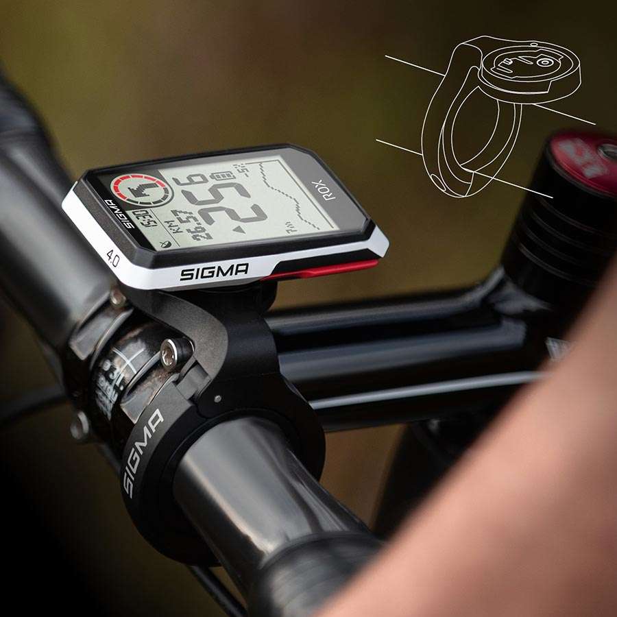 Compteur GPS Vélo SIGMA ROX 4.0 - Navigation, Altimètre, Connecté - Écran 2.4" - Autonomie 25h