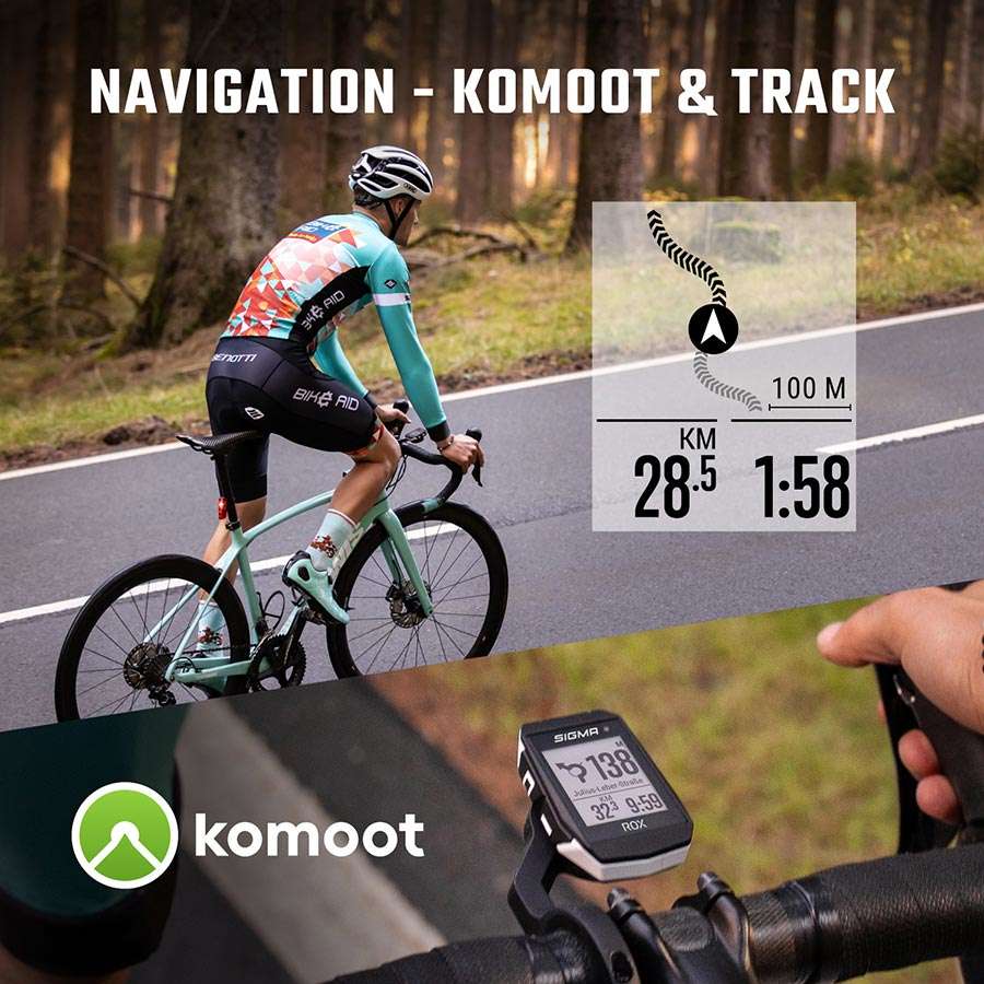 Sigma Sport ROX 11.1 EVO GPS Fietscomputer HR Cadans Snelheid Zwart