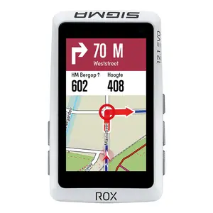Sigma Sport ROX 12.1 EVO GPS Fietscomputer Bundel Wit