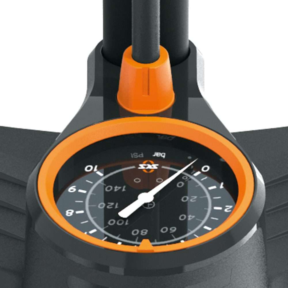 SKS Airkompressor 10.0 Vloerpomp Zwart/Oranje