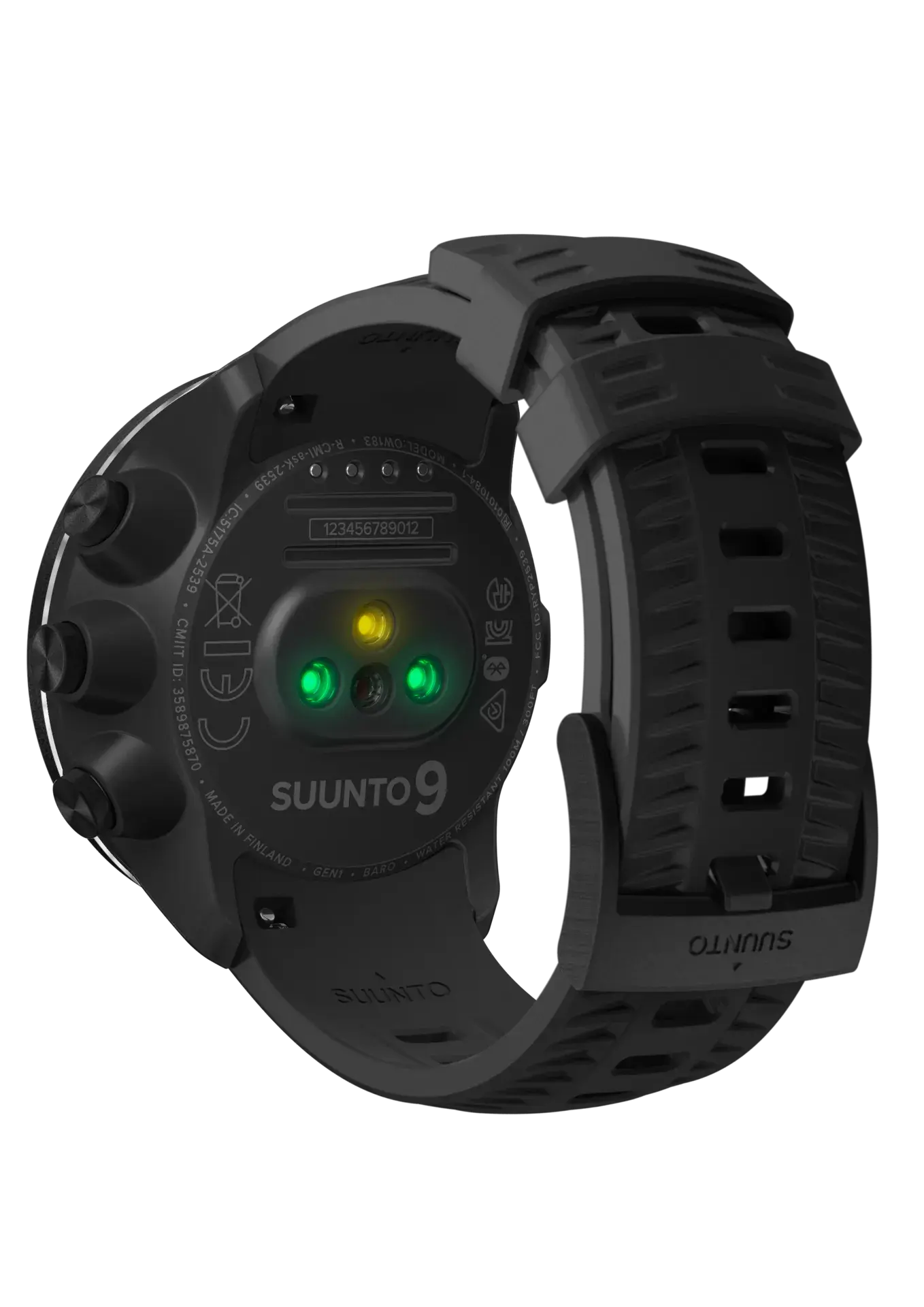 9 Baro GPS Sporthorloge Zwart