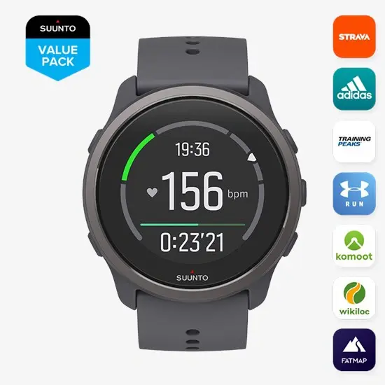 Suunto 5 Peak GPS Sporthorloge Grijs