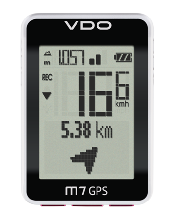 VDO M7 GPS Fietsomputer Zwart/Wit