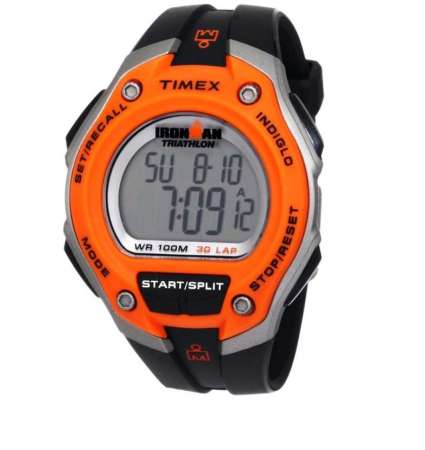 Timex Ironman 30-Lap Oversized Sporthorloge Zwart/Oranje