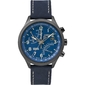 Timex IQ Fly-Back Chronograph Horloge Blauw