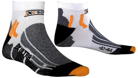 X-Socks Biking Ultra Light Wit/Zwart Fietssokken
