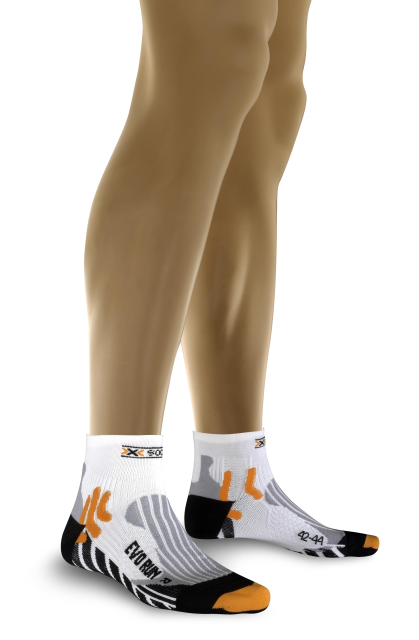 X-Socks Evolution Run Wit/Zwart Hardloopsokken