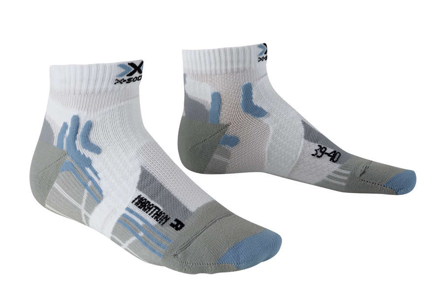 X-Socks Marathon Hardloopsokken Wit/Blauw Dames
