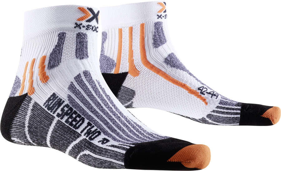 X-Socks Run Speed Two Hardloopsokken Wit/Zwart
