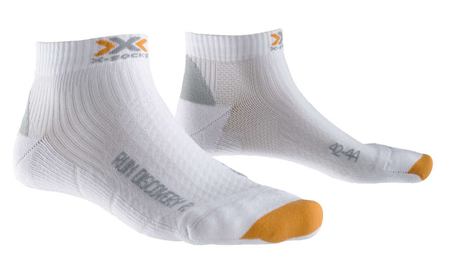 X-Socks Run Discovery New Hardloopsokken Wit/Oranje