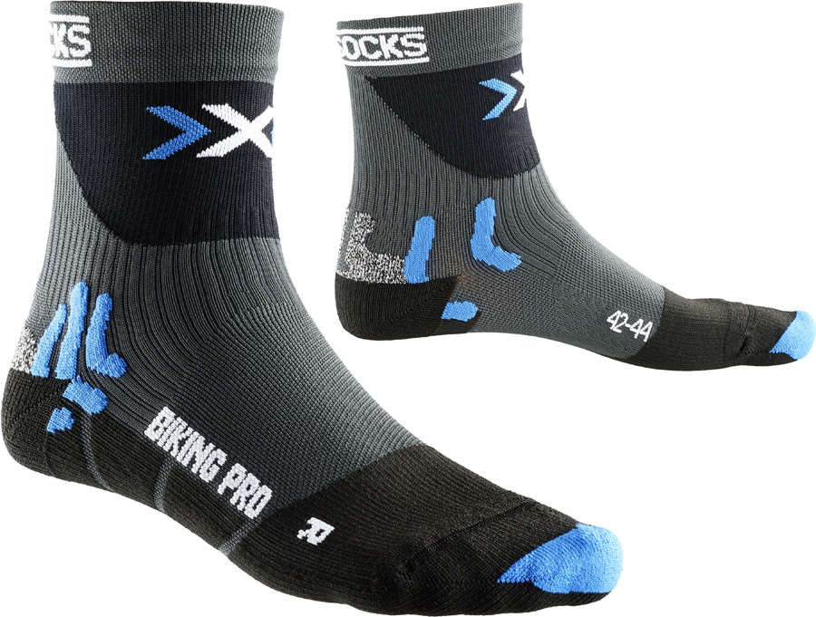 X-Socks Biking Pro Fietssokken Grijs/Zwart