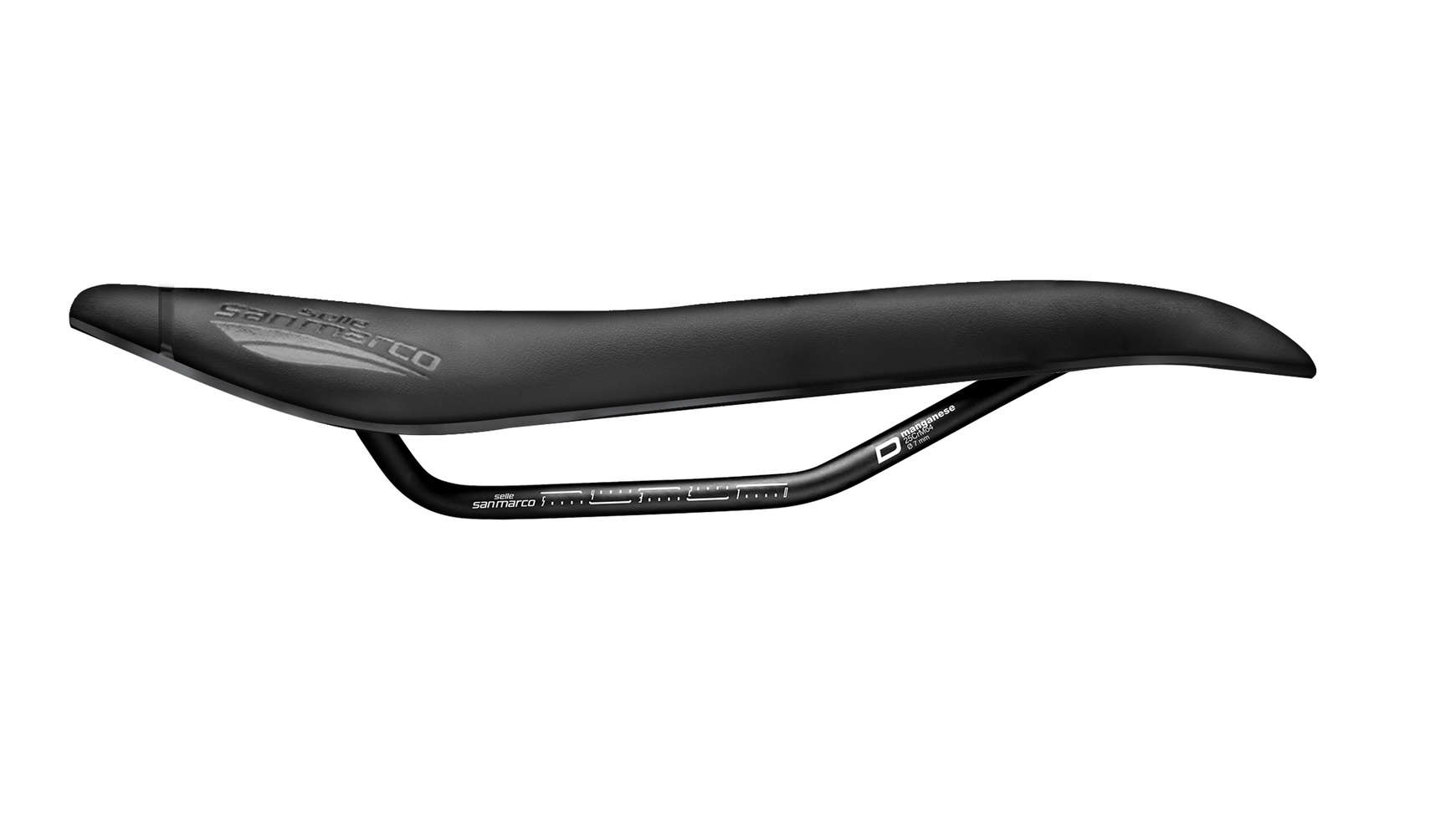 Selle San Marco REGAL Short Full-Fit Dynamic – Gravelfietszadel Bikepacking, Mangaan Frame, Anatomisch Gat, Geperforeerde Schaal, Noppen – Maat S2, Zwart
