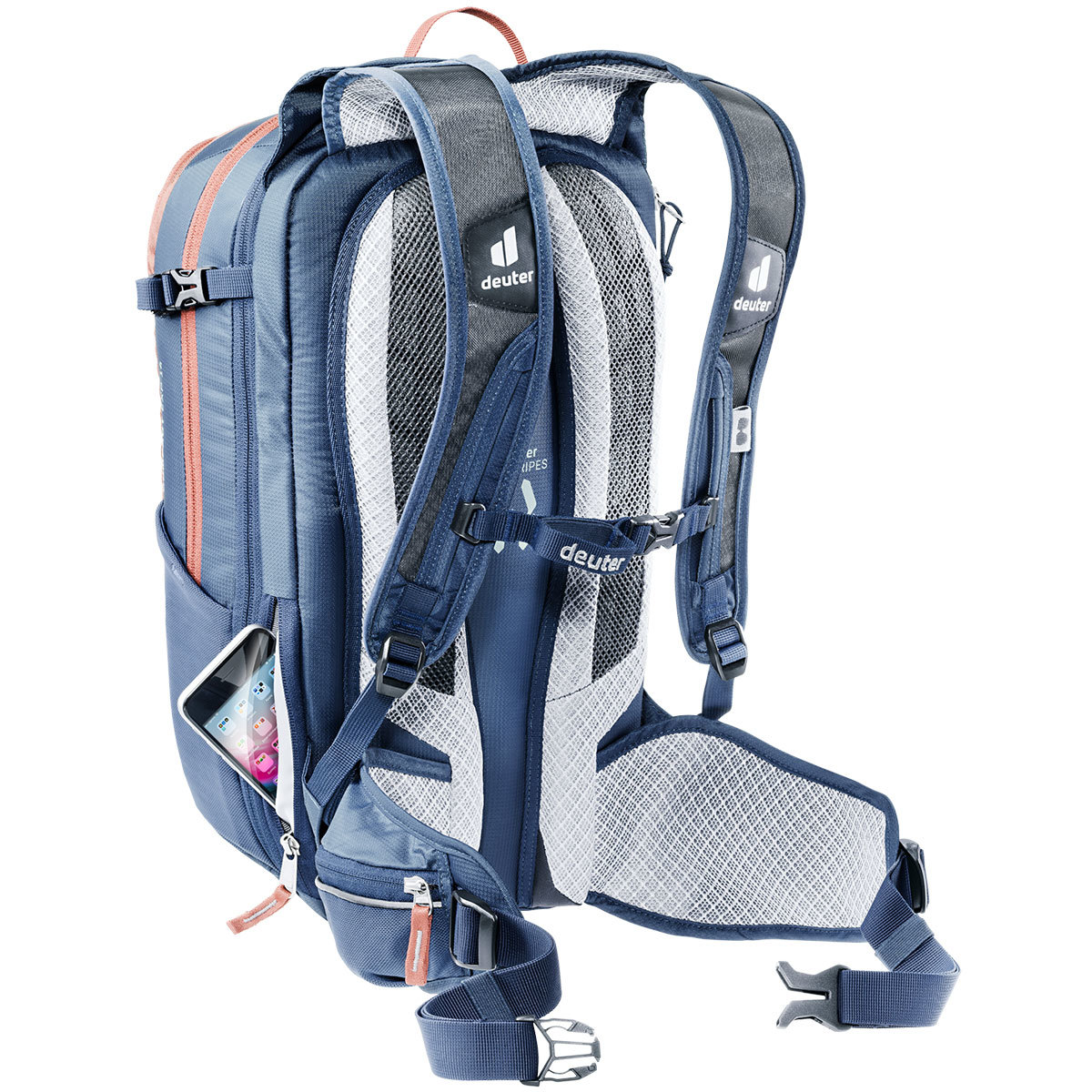 Deuter Compact EXP 14 Fietsrugzak Rood/Blauw