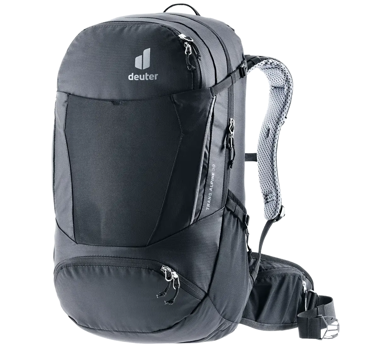 Deuter Trans Alpine 30 Sac à Dos VTT (2024) – Dos Airstripes, Compartiment Outils, Poche Casque, Materials Recyclés
