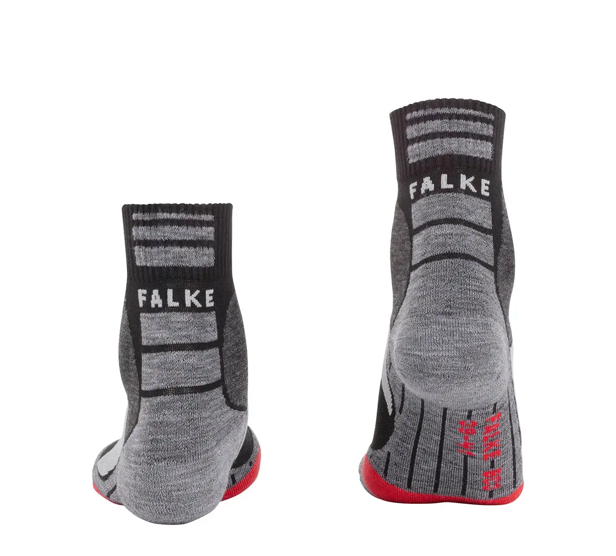Falke BC3 Comfort Short Fietssokken Zwart/Grijs Heren